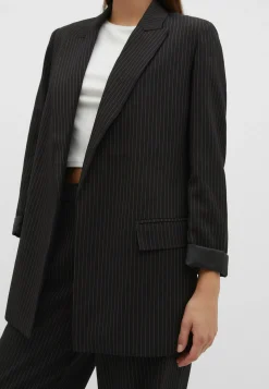Flowing Open Pinstripe - Manteau Court|Stradivarius Cheap
