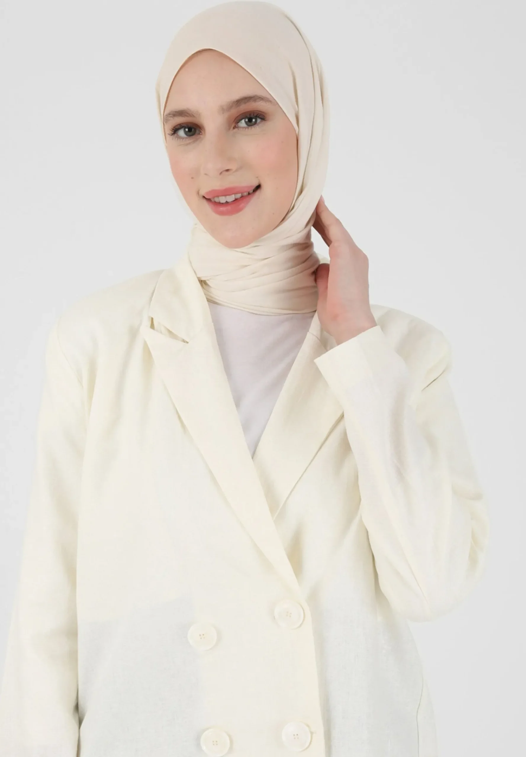 Fully Lined Double Breasted Refka - Manteau Court|Modanisa Cheap