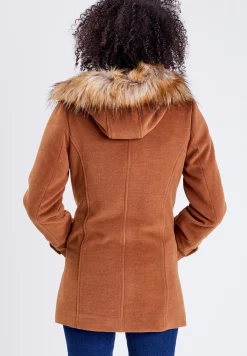 Gerader Mit Kapuze - Manteau Court|Cache Cache Online