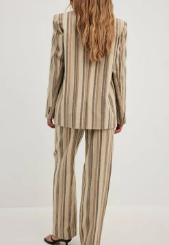 Gestreifter Mit Gerader Passform - Manteau Court|NA-KD Sale