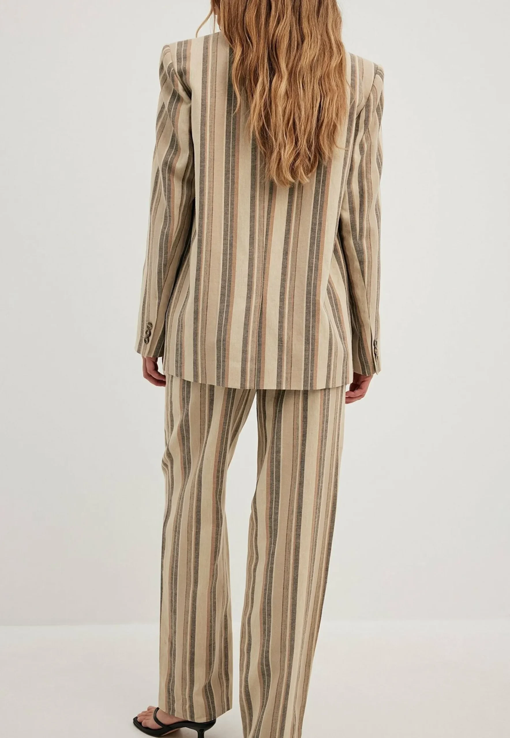 Gestreifter Mit Gerader Passform - Manteau Court|NA-KD Sale