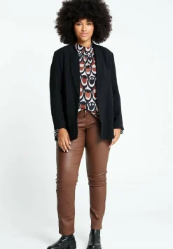Halblanger, Unifarbener Mit Revers - Manteau Court|Paprika Shop