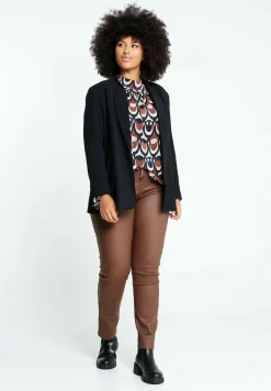 Halblanger, Unifarbener Mit Revers - Manteau Court|Paprika Shop