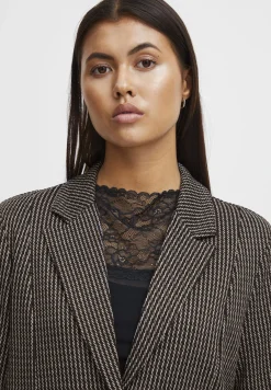 Ihkate Structure - Manteau Court|ICHI Fashion