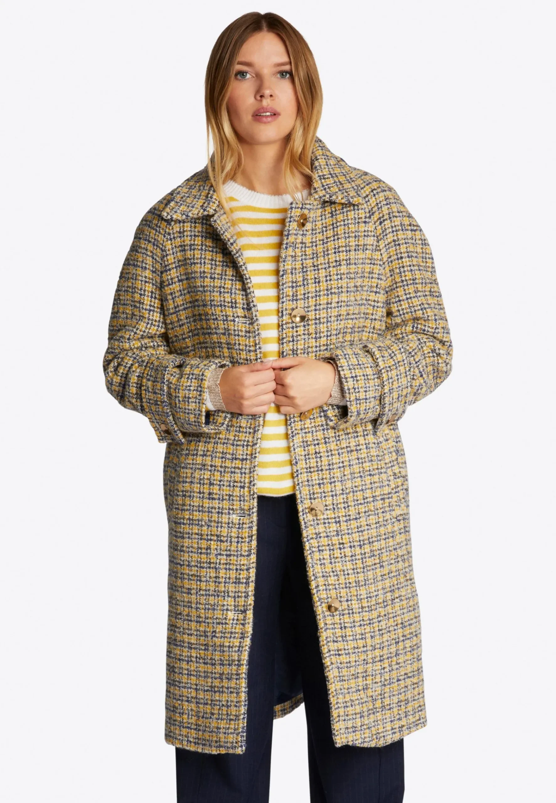 Im Karo-Muster - Manteau Classique|Rich & Royal Hot