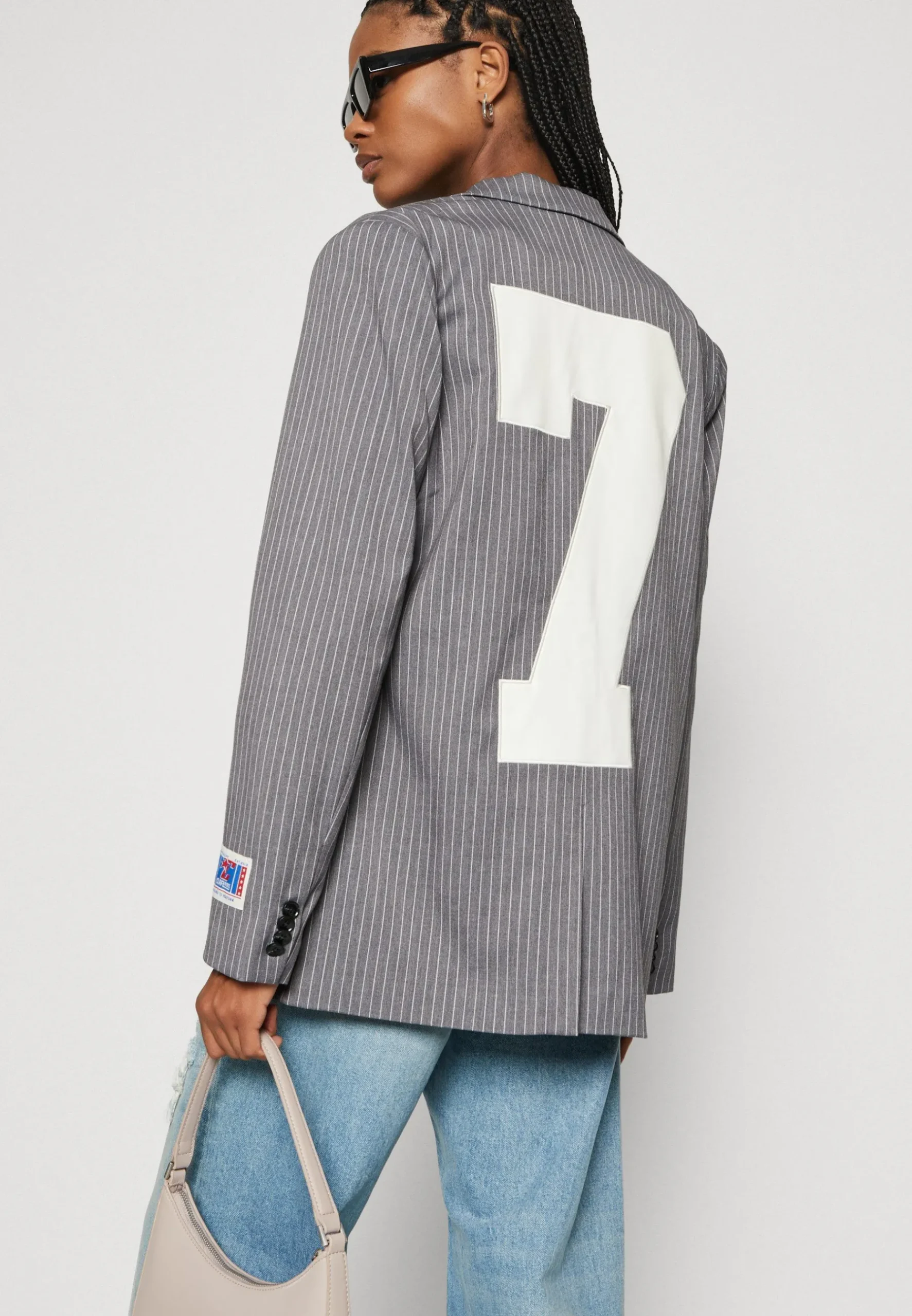 Jesra Stripe Single Breasted Boyfriend - Manteau Court|Colourful Rebel New