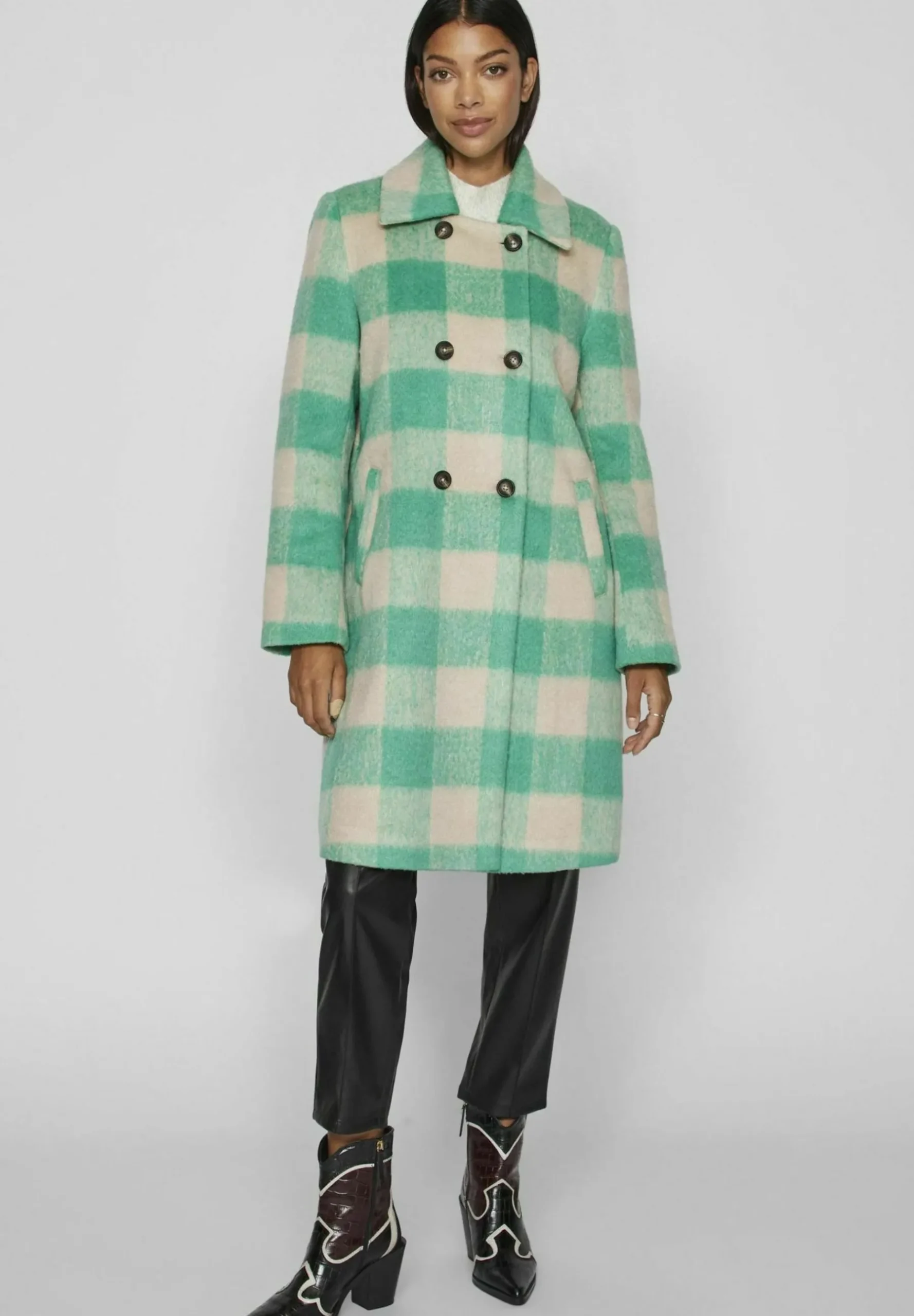 Karierte - Manteau Classique|VILA Fashion