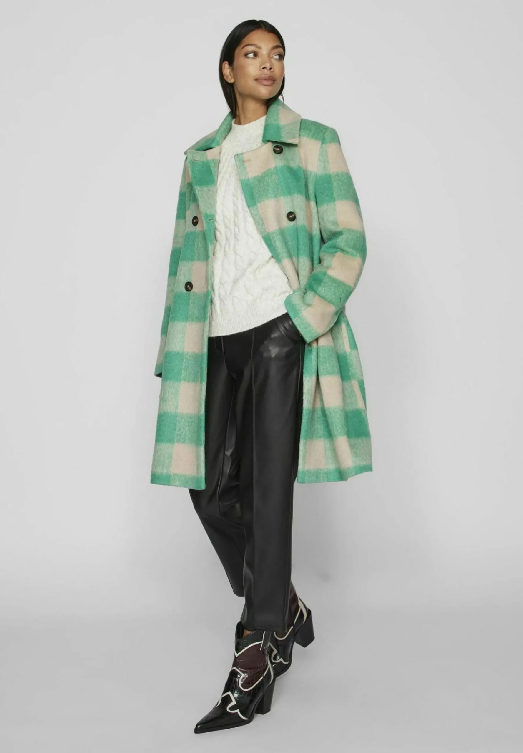 Karierte - Manteau Classique|VILA Fashion