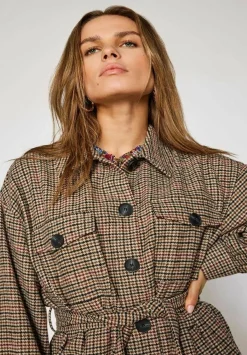 Karierte - Manteau Court|ONLY Clearance
