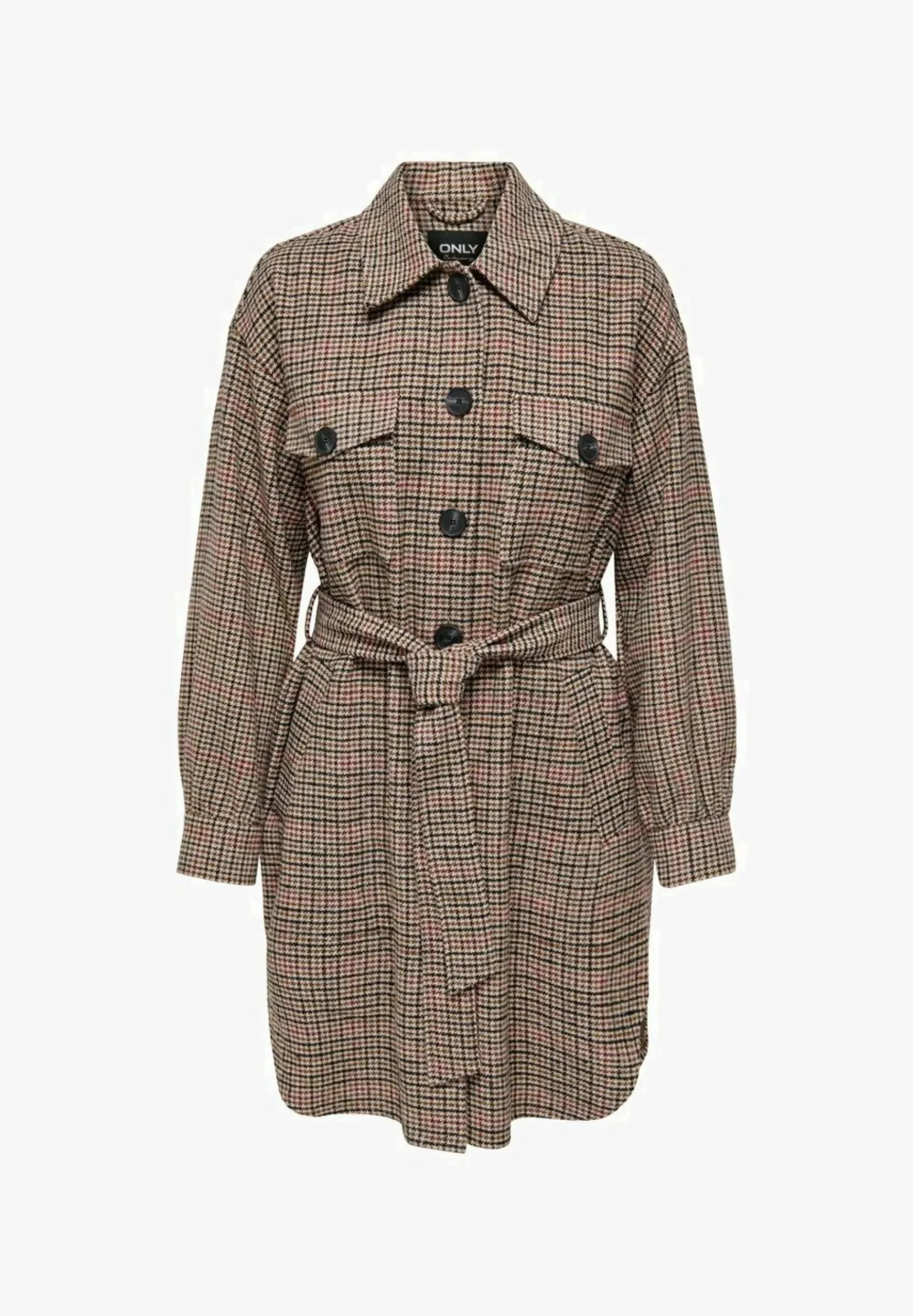 Karierte - Manteau Court|ONLY Clearance