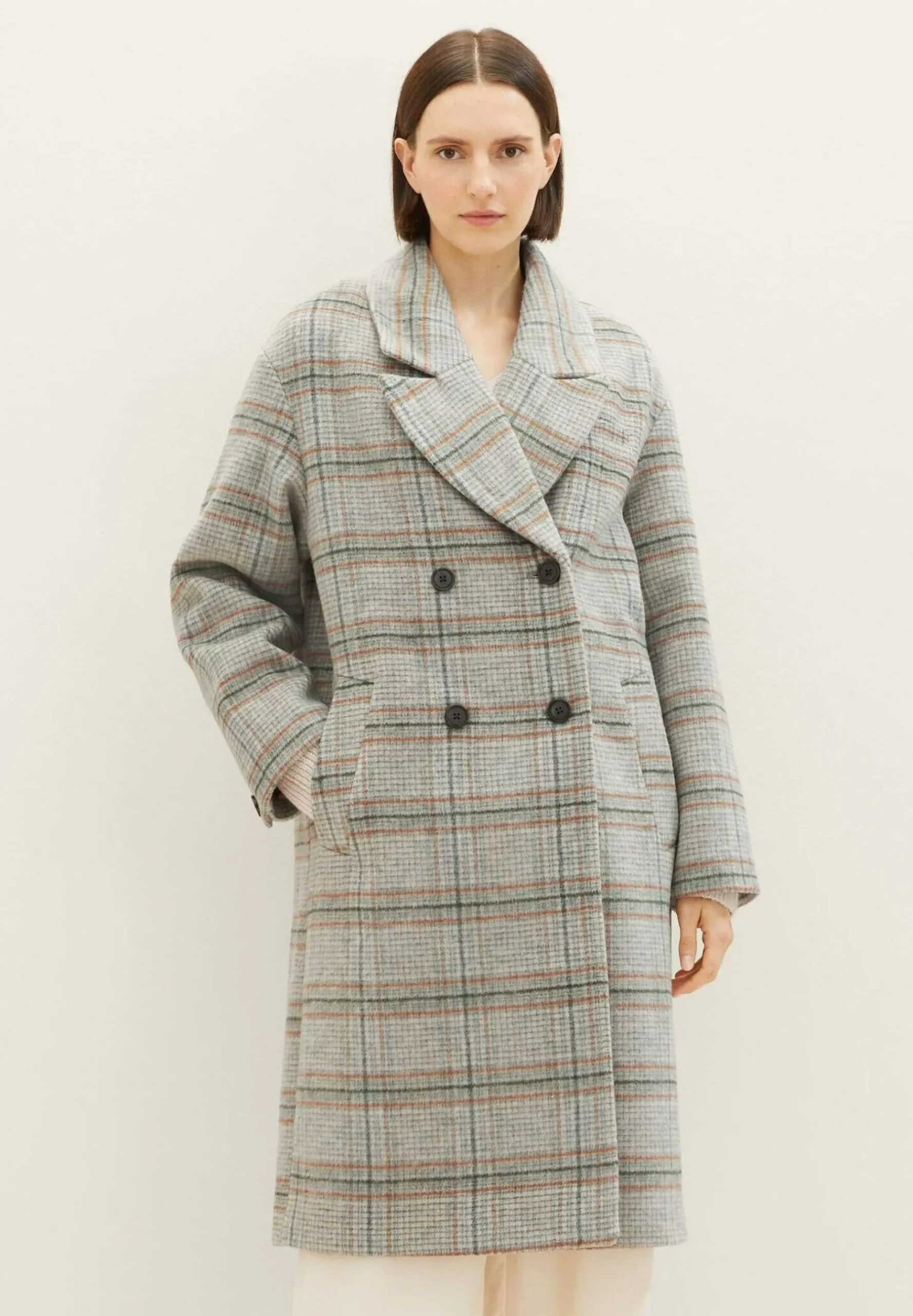 Karierter - Manteau Classique|TOM TAILOR Flash Sale