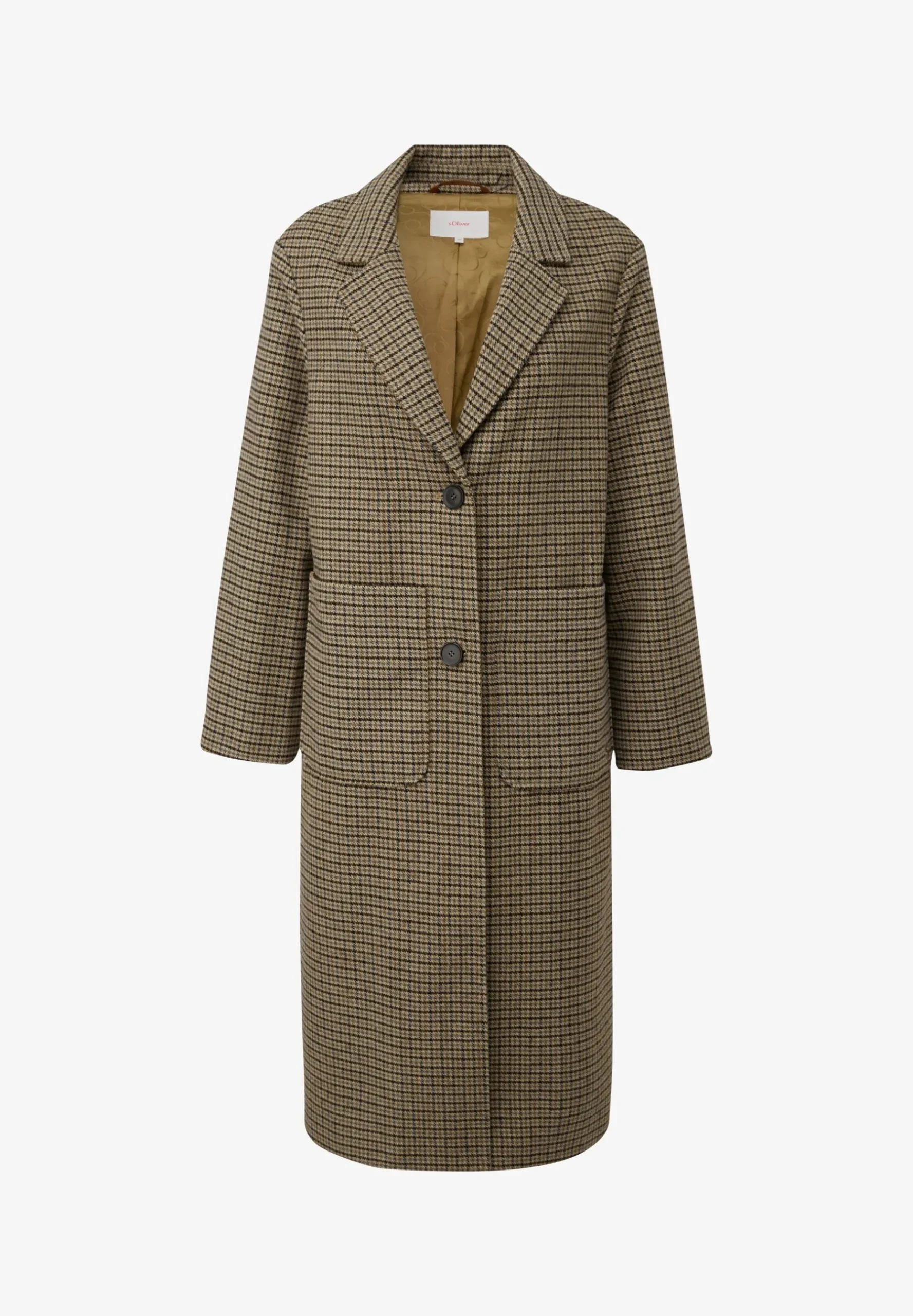 Karierter Mit Anteil - Manteau Classique|s.Oliver Outlet