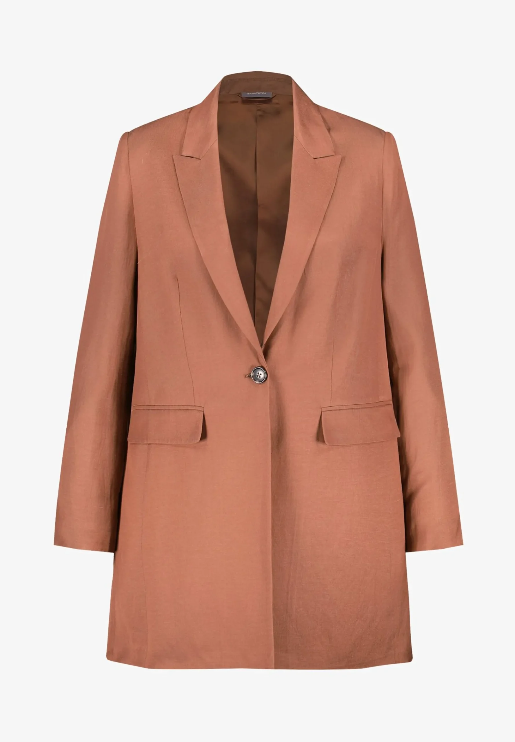Langarm Fein Schimmernder - Manteau Court|Samoon Shop