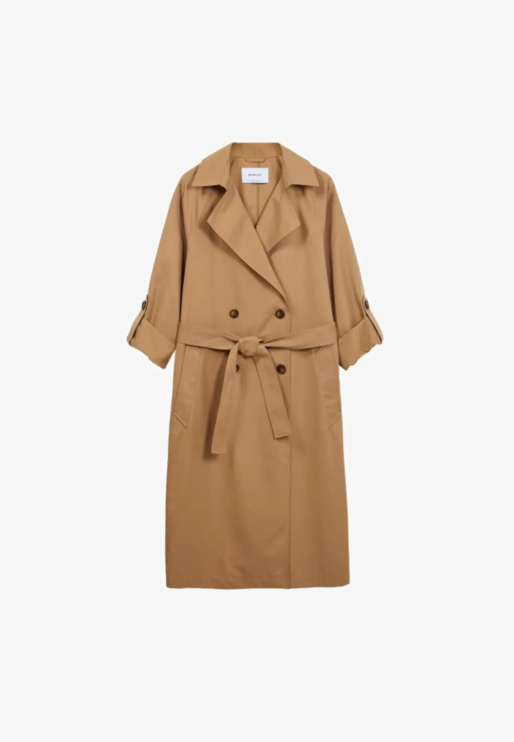 Langer Fliessender - Trench|Stradivarius Flash Sale