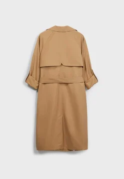 Langer Fliessender - Trench|Stradivarius Flash Sale