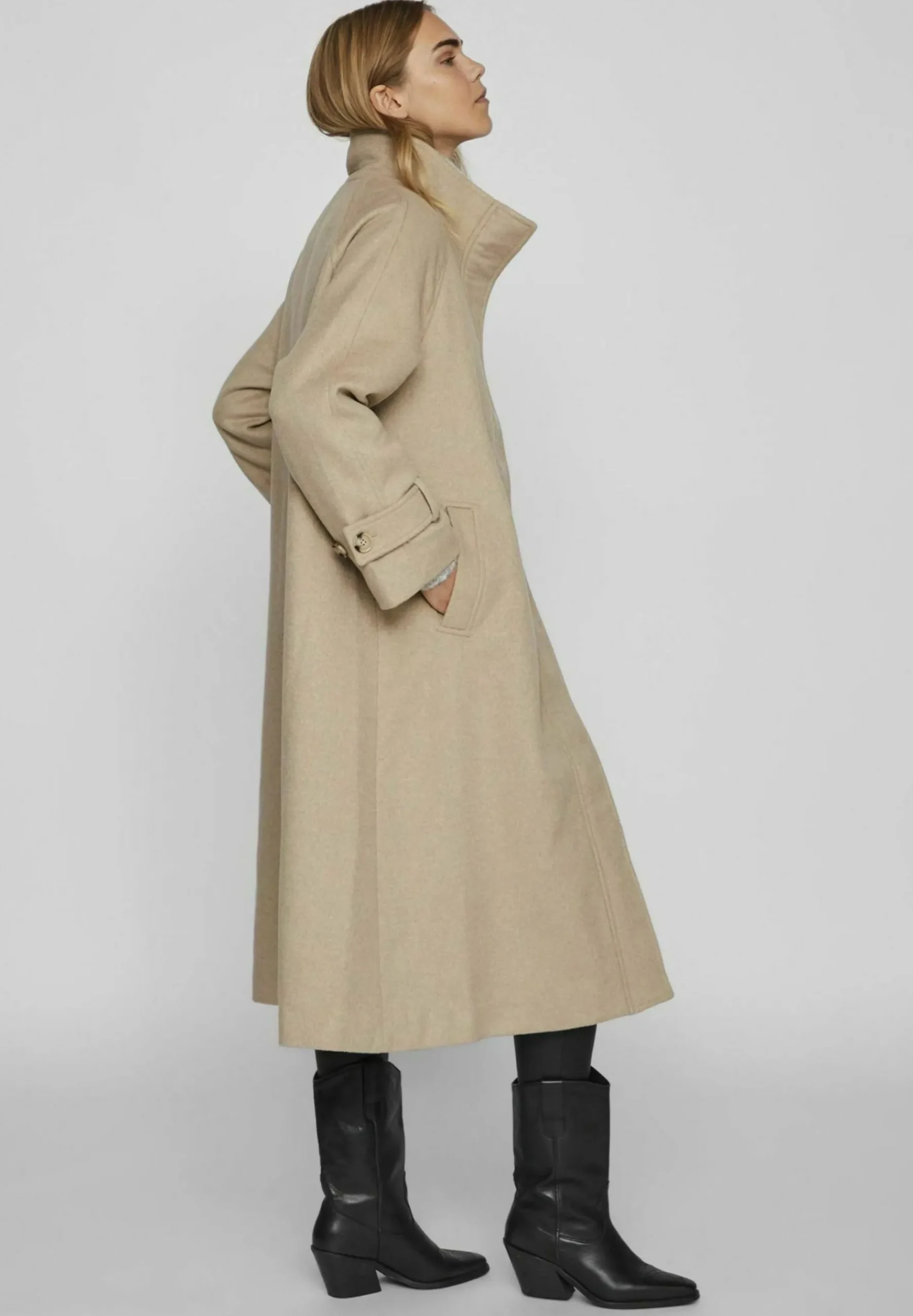 Langer High Neck - Manteau Classique|VILA ROUGE Best