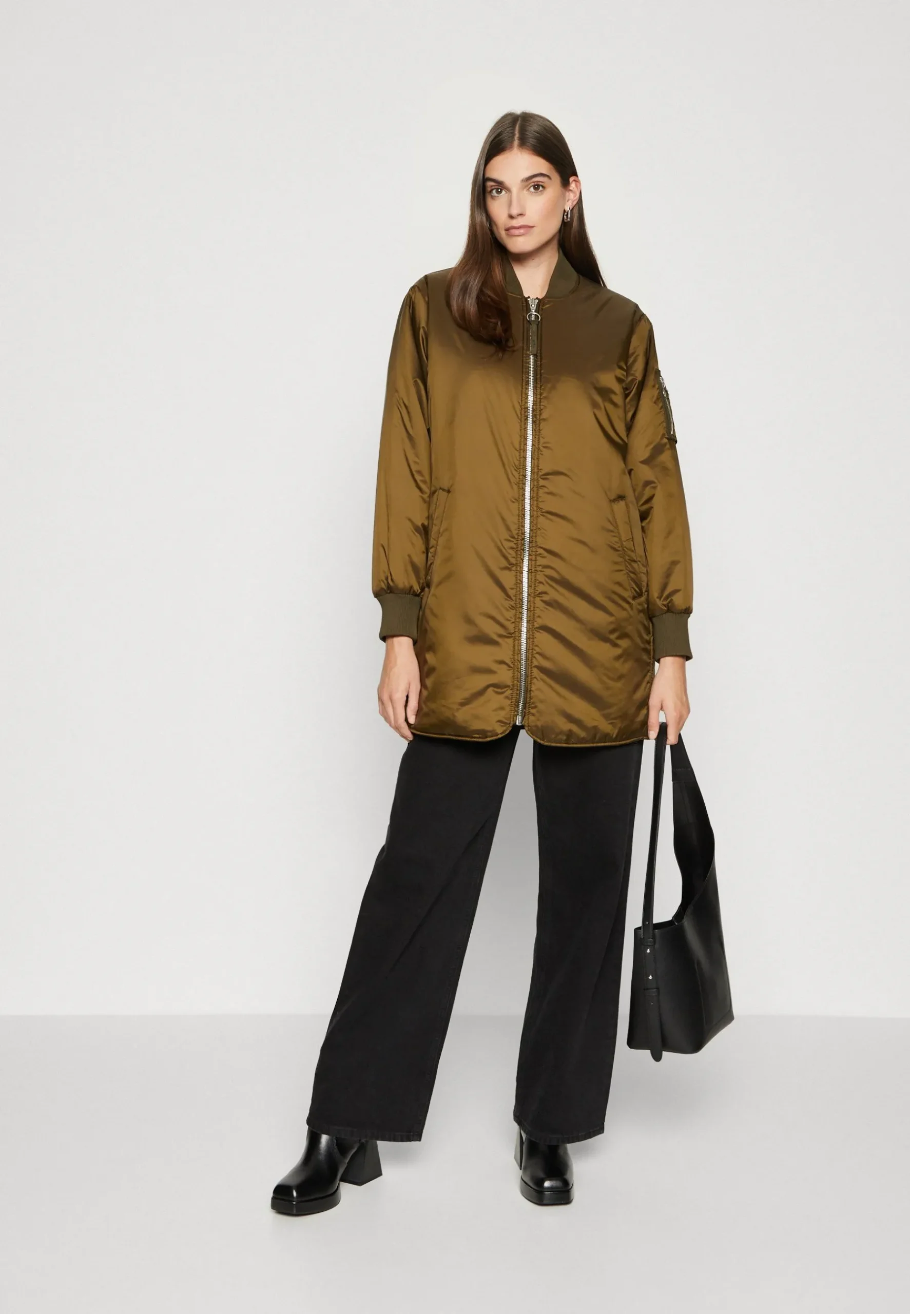 Light Padded Long Zipper Welt Pockets - Manteau Court|Marc O'Polo DENIM Outlet