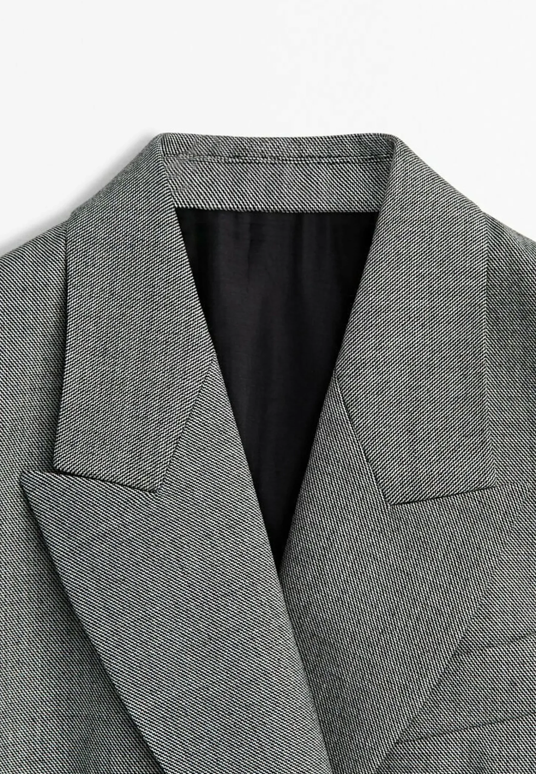 Limited Edition Textured Double Breasted - Manteau Court|Massimo Dutti Online
