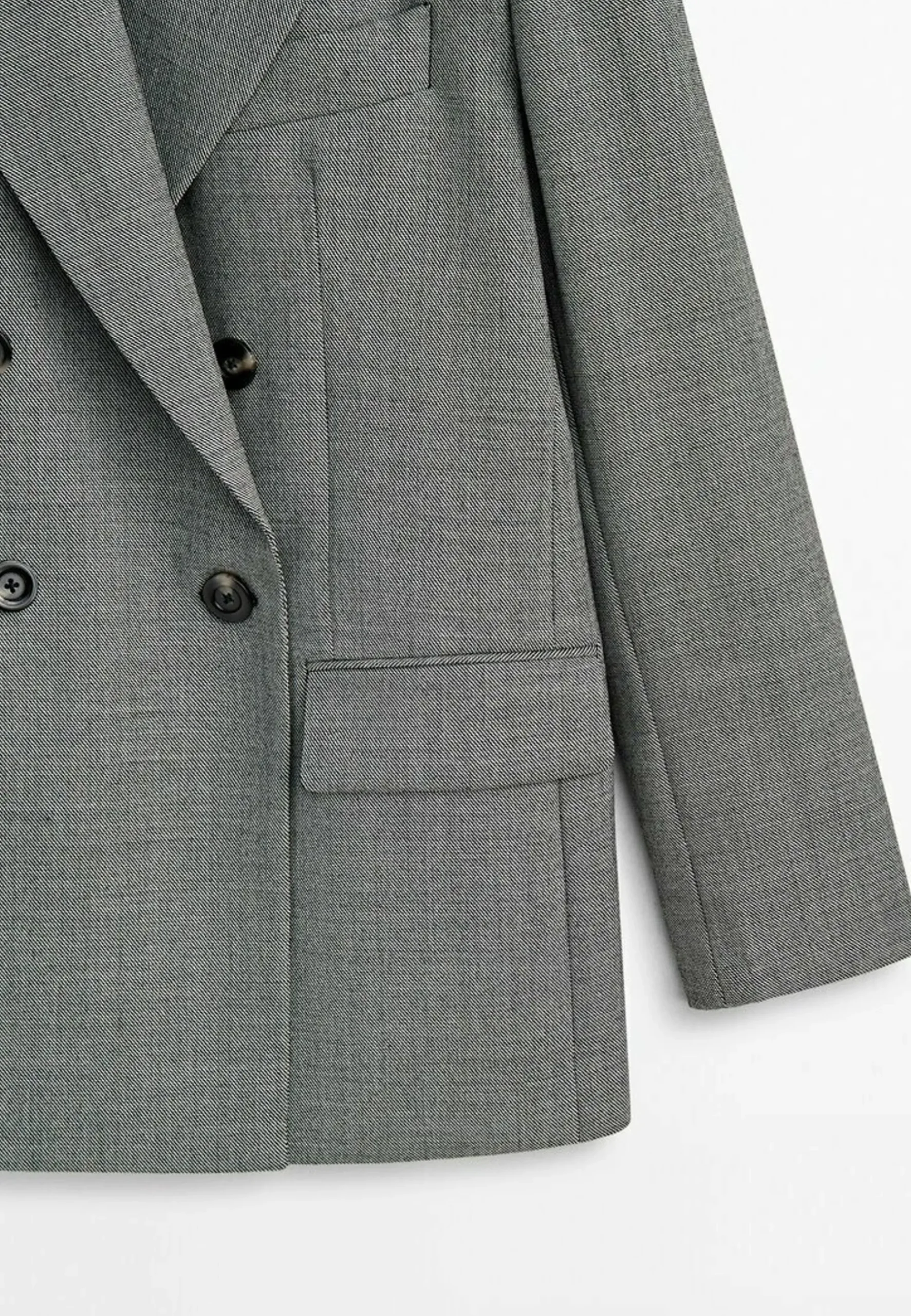 Limited Edition Textured Double Breasted - Manteau Court|Massimo Dutti Online