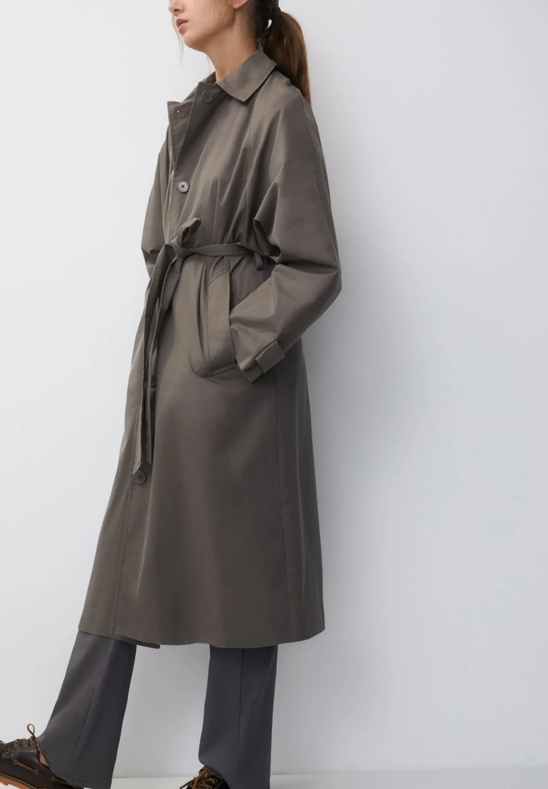 Long Belted - Trench|PULL&BEAR Online