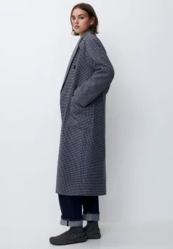 Long Check Texture - Manteau Classique|PULL&BEAR Clearance