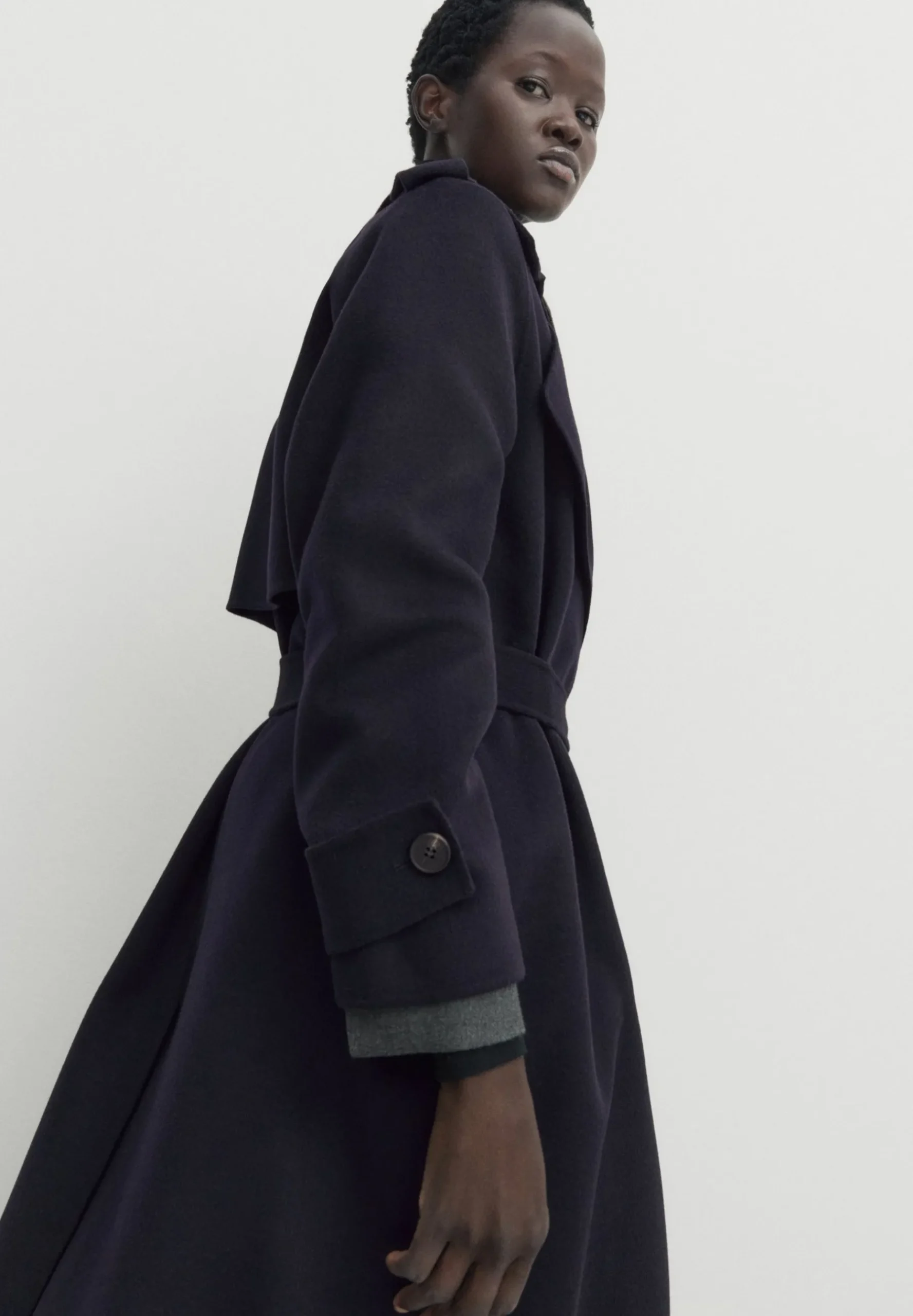 Long Effect Blend - Trench|Massimo Dutti Hot