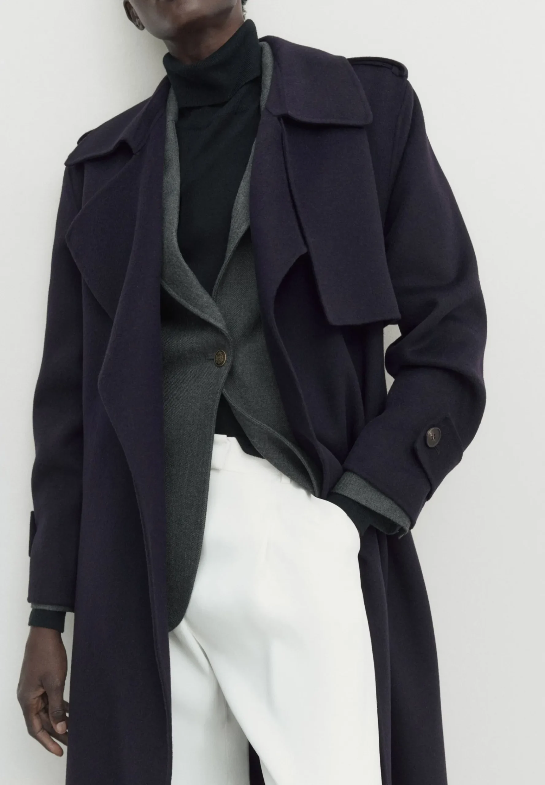 Long Effect Blend - Trench|Massimo Dutti Hot