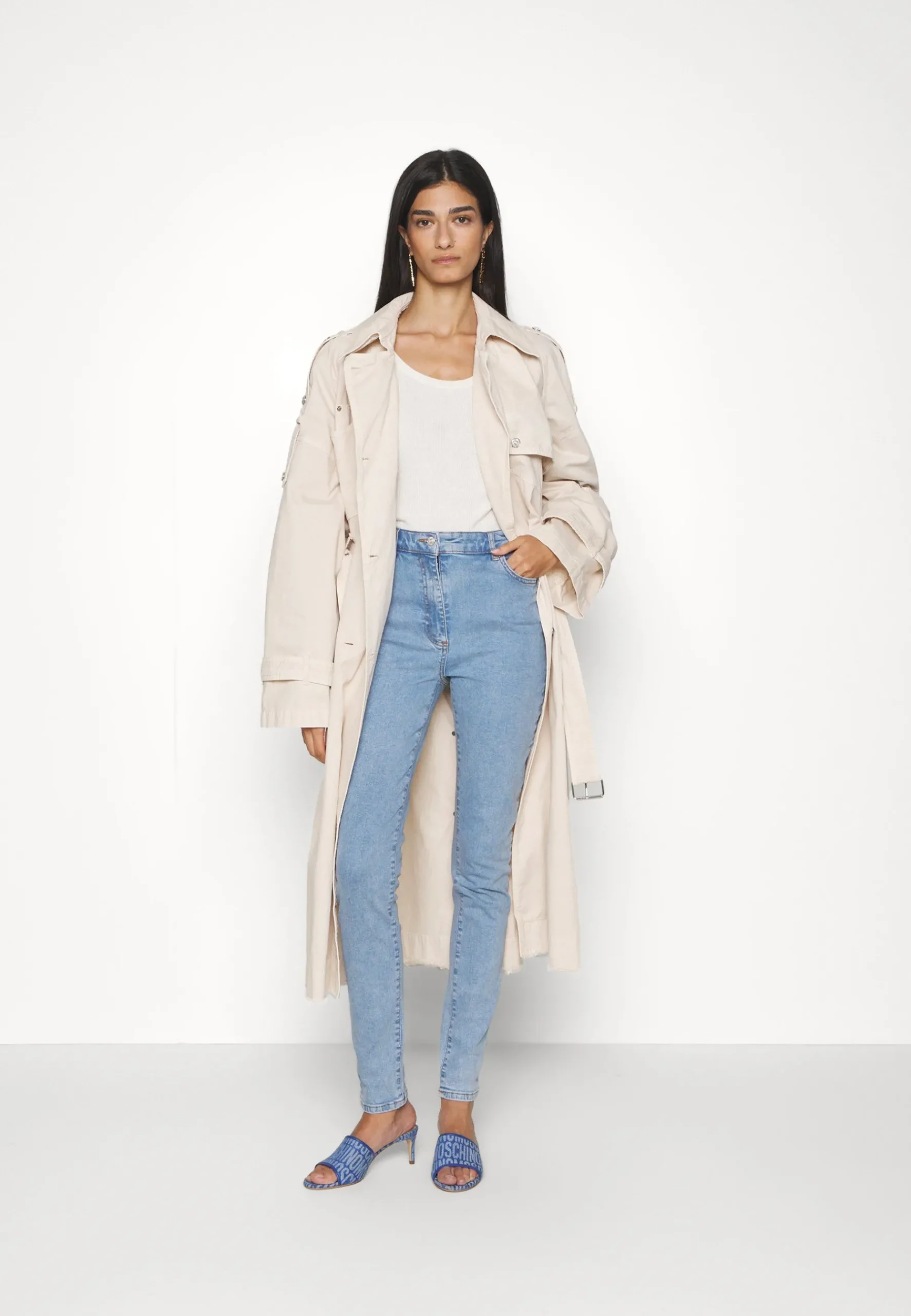 Long Jacket - Trench|MOSCHINO JEANS Cheap