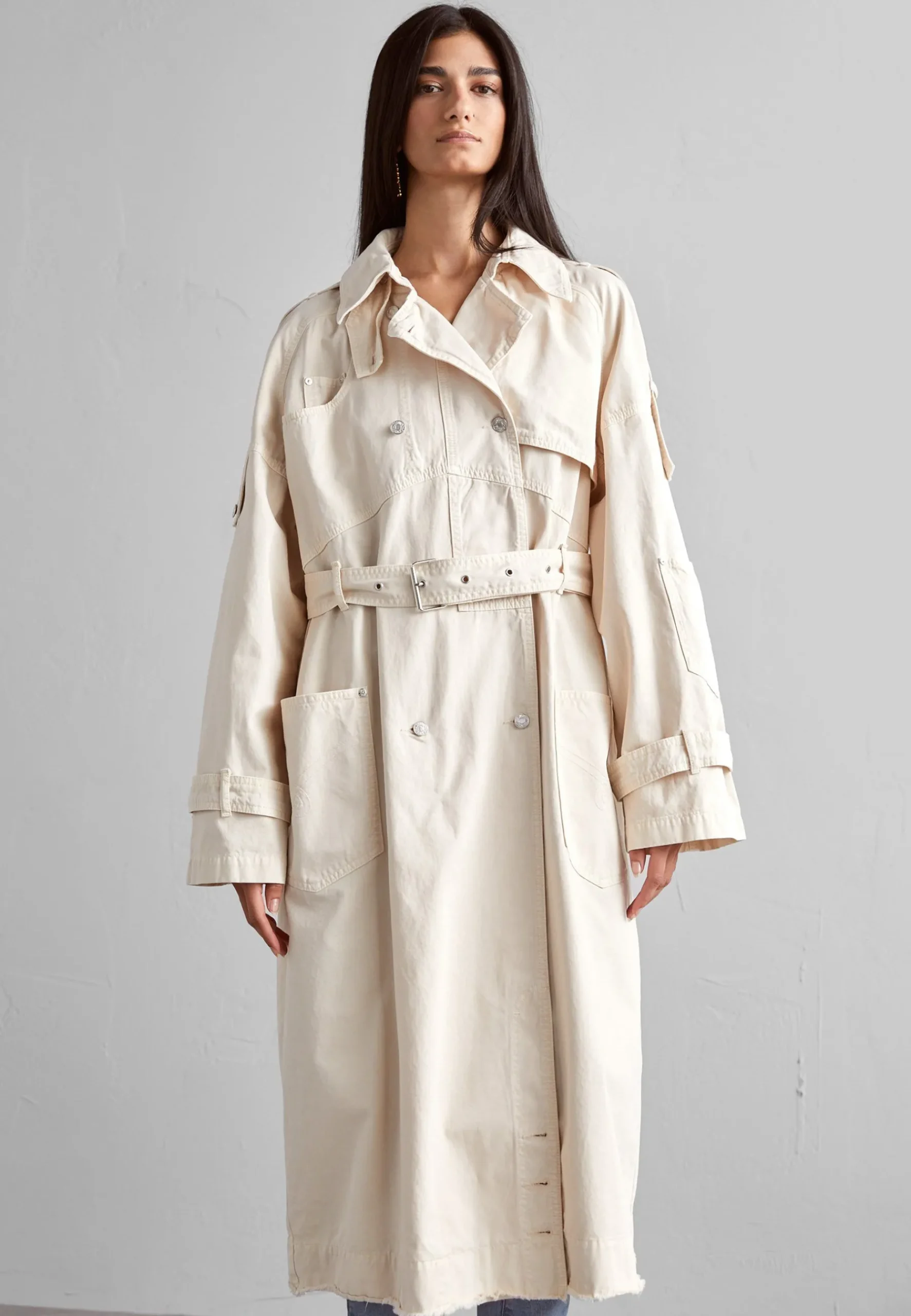 Long Jacket - Trench|MOSCHINO JEANS Cheap
