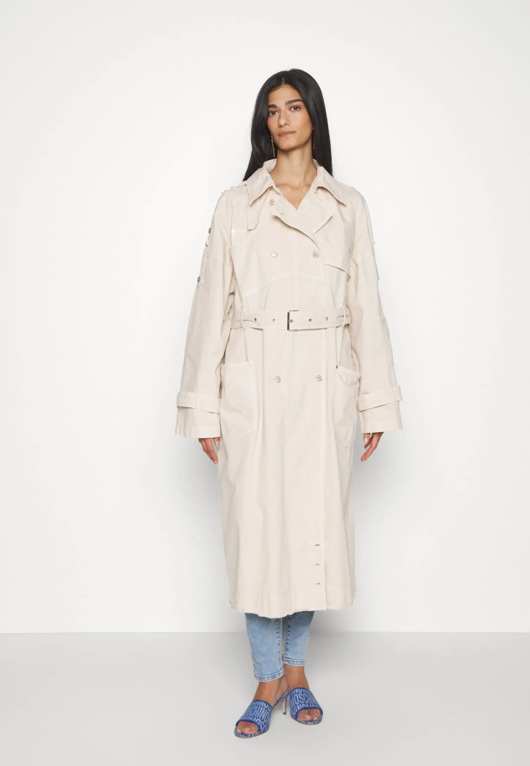Long Jacket - Trench|MOSCHINO JEANS Cheap