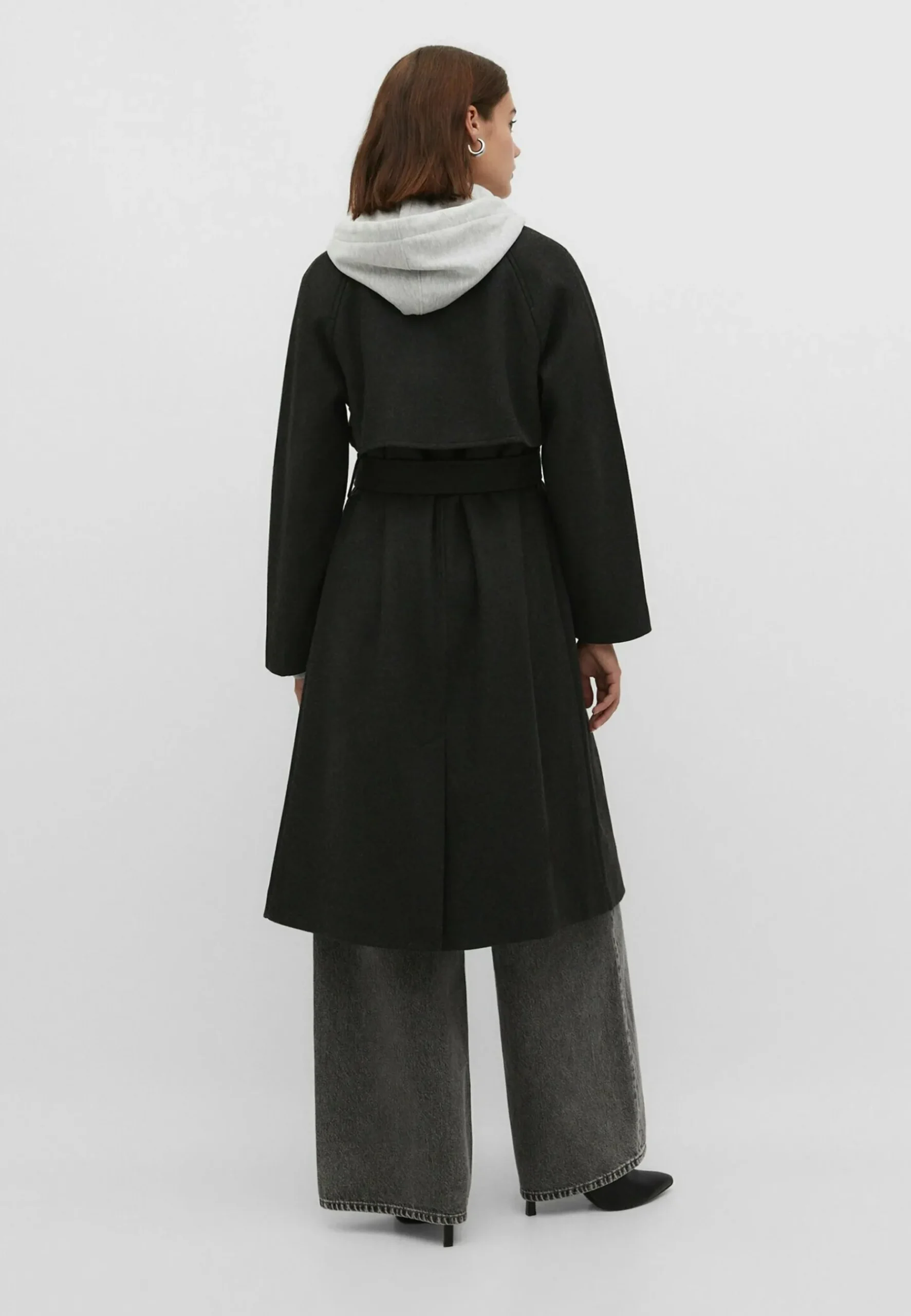 Long Soft-Touch - Trench|Stradivarius Clearance