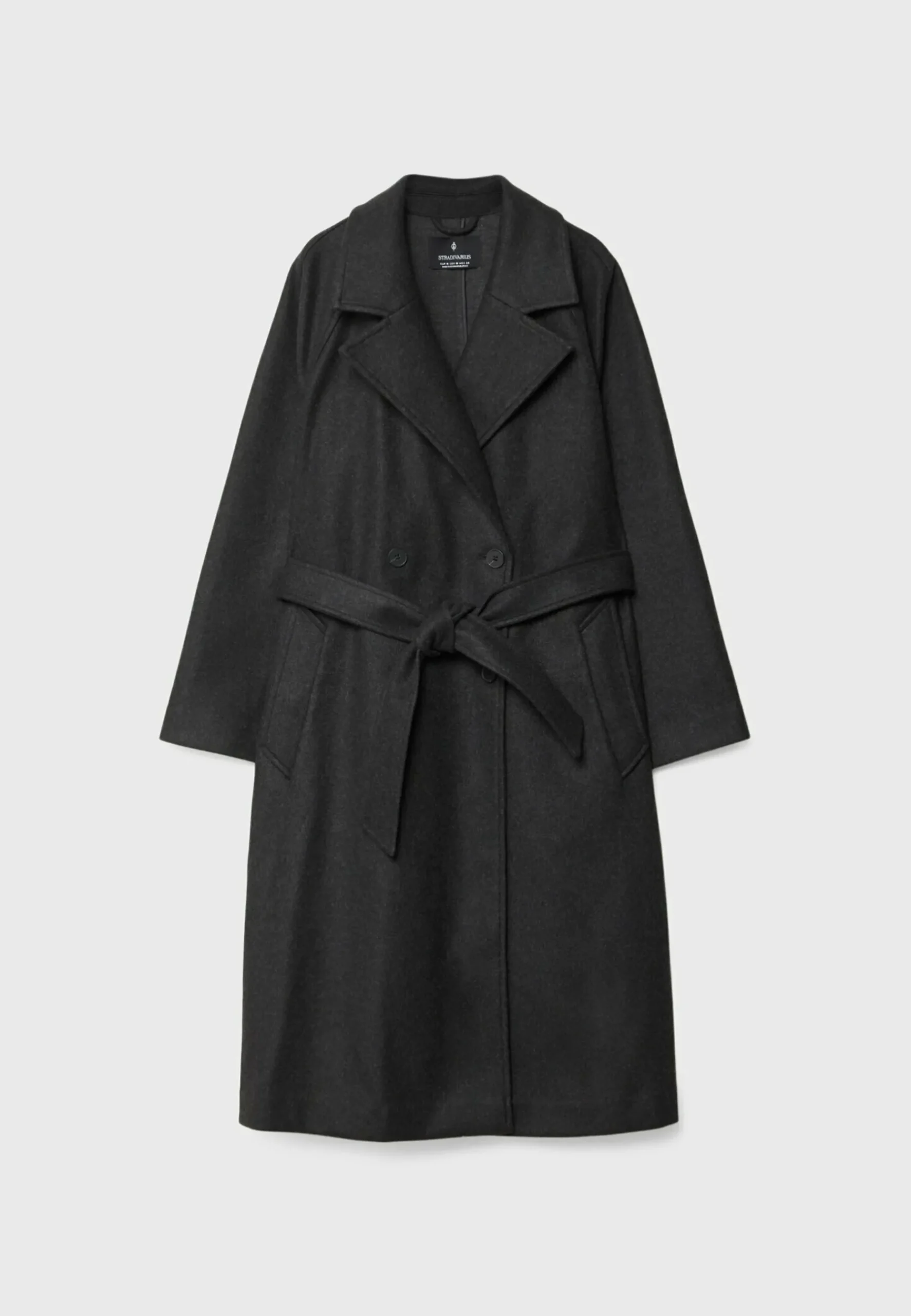 Long Soft-Touch - Trench|Stradivarius Clearance