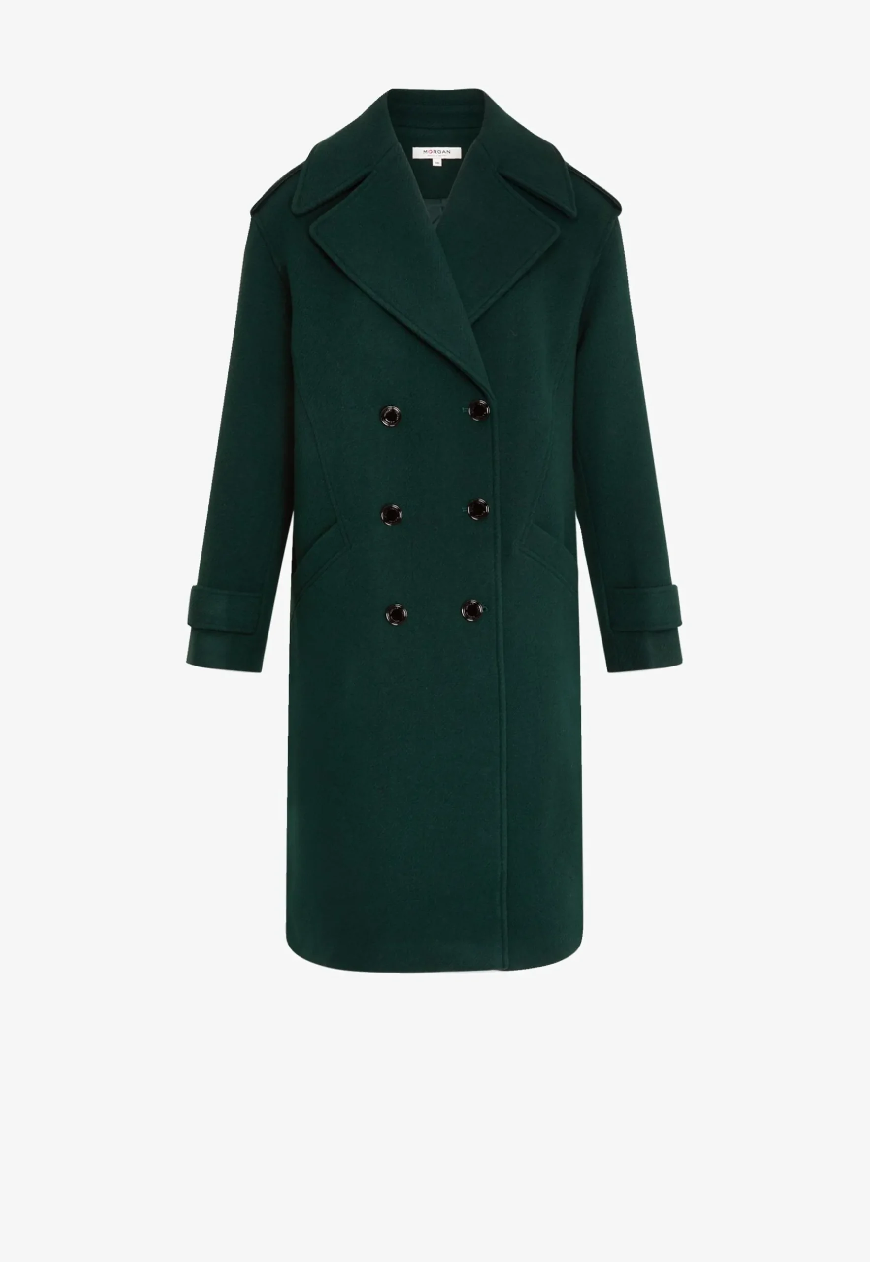 Long Straight Buttoned - Trench|Morgan Best Sale