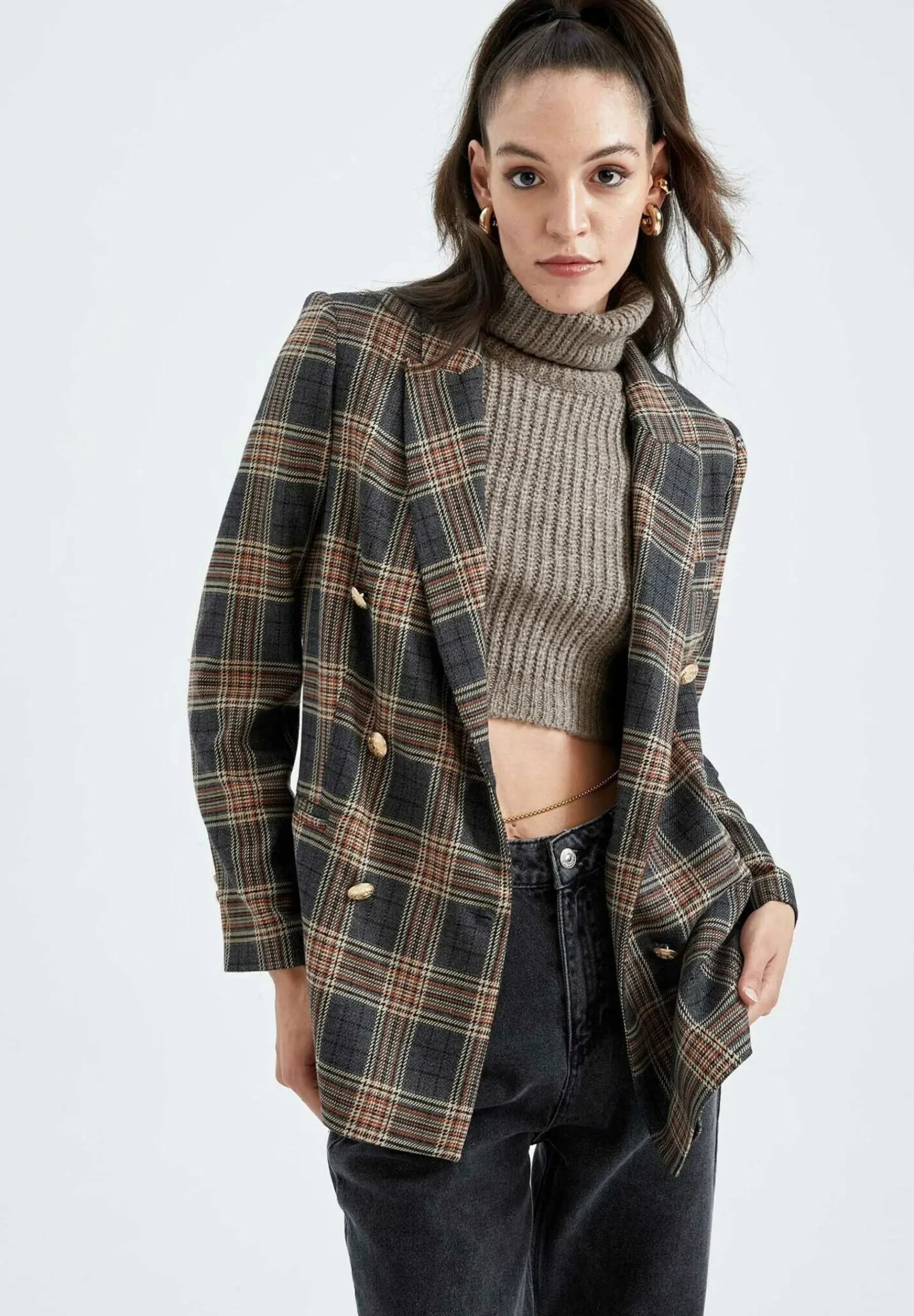 Loose Fit - Manteau Court|DeFacto Online