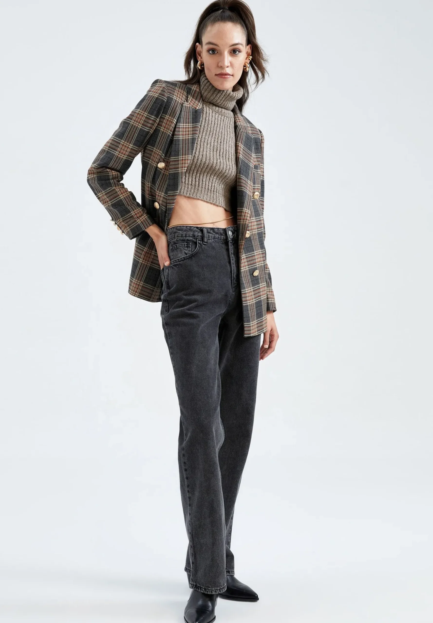 Loose Fit - Manteau Court|DeFacto Online