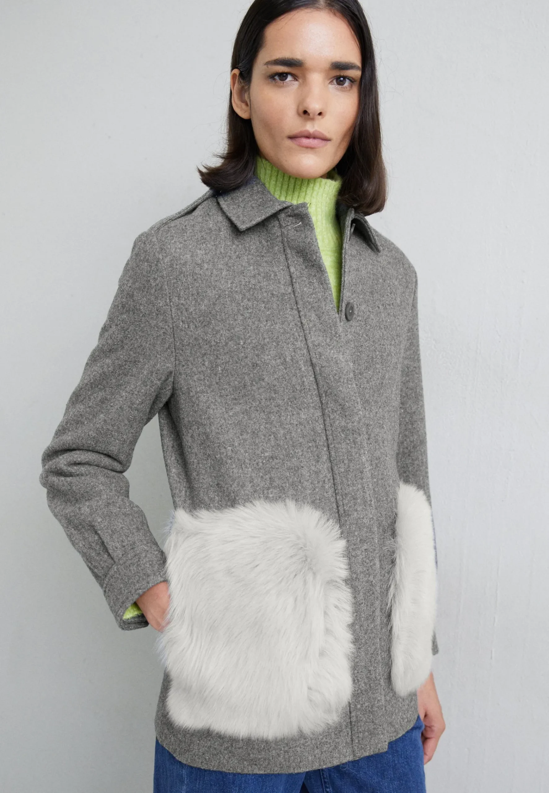 Maci Car Short With Pockets - Manteau Court|STUDIO ID New