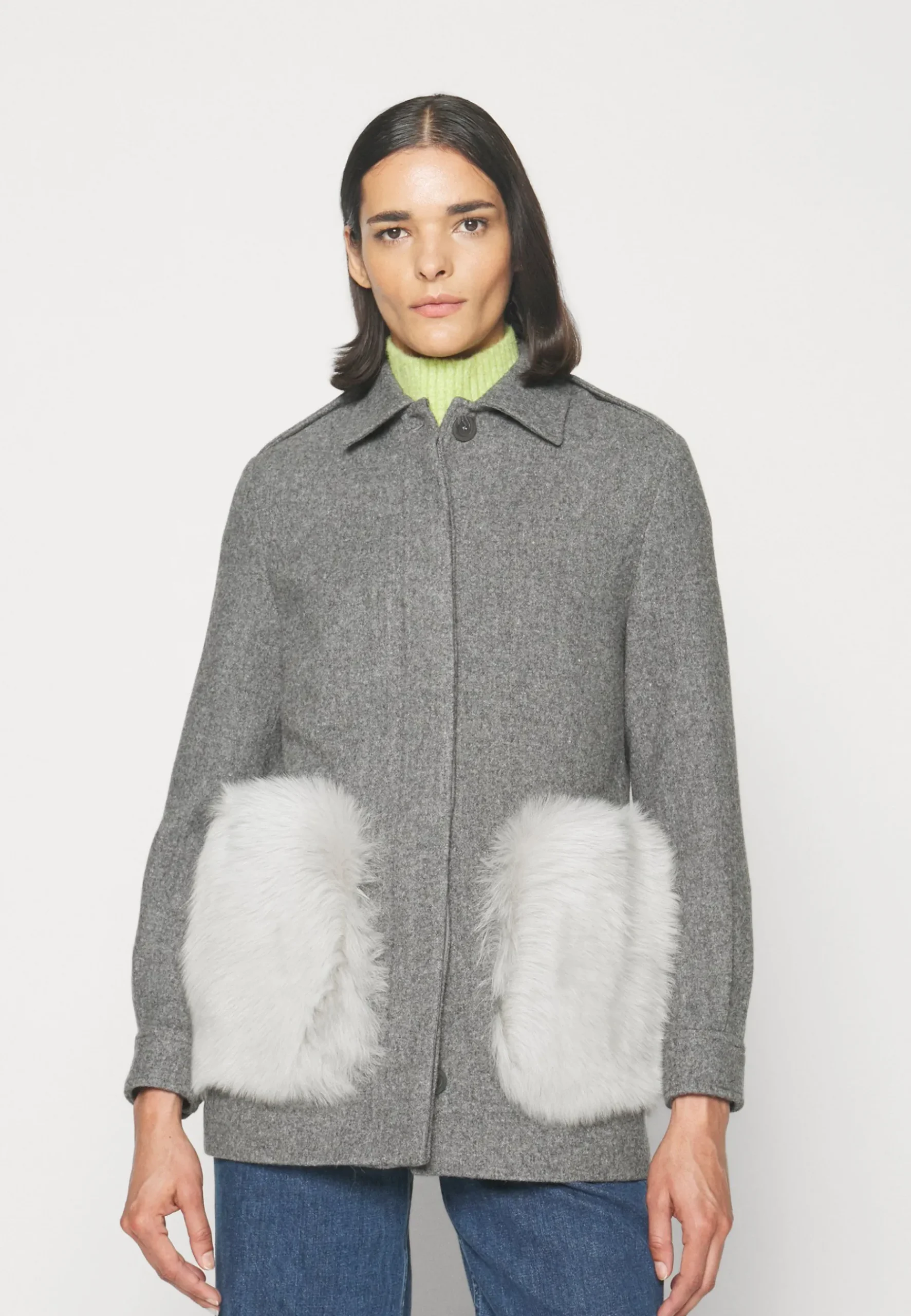 Maci Car Short With Pockets - Manteau Court|STUDIO ID New
