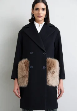 Madison Coat With Shearling Pockets - Manteau Classique|STUDIO ID Shop