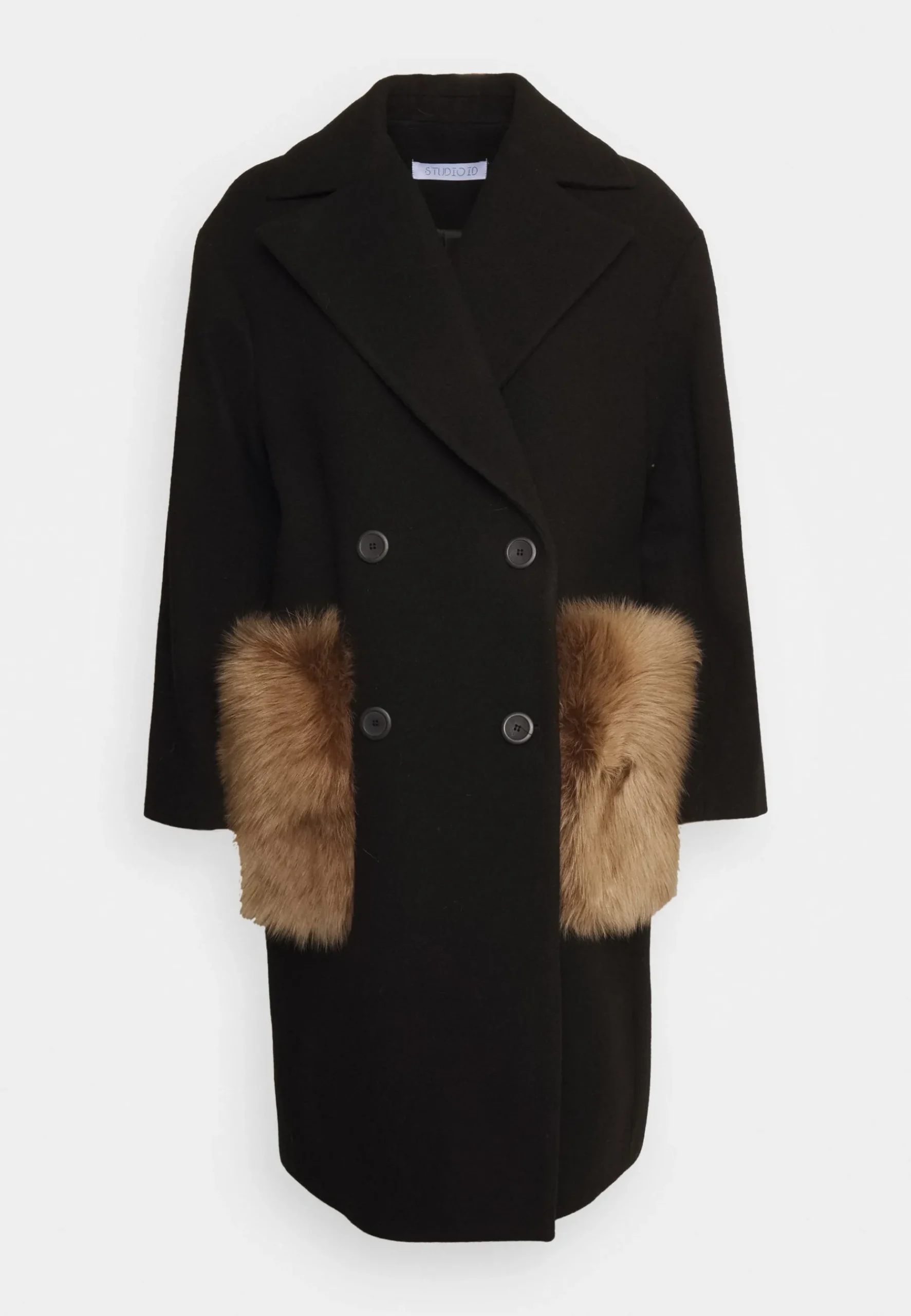 Madison Coat With Shearling Pockets - Manteau Classique|STUDIO ID Shop