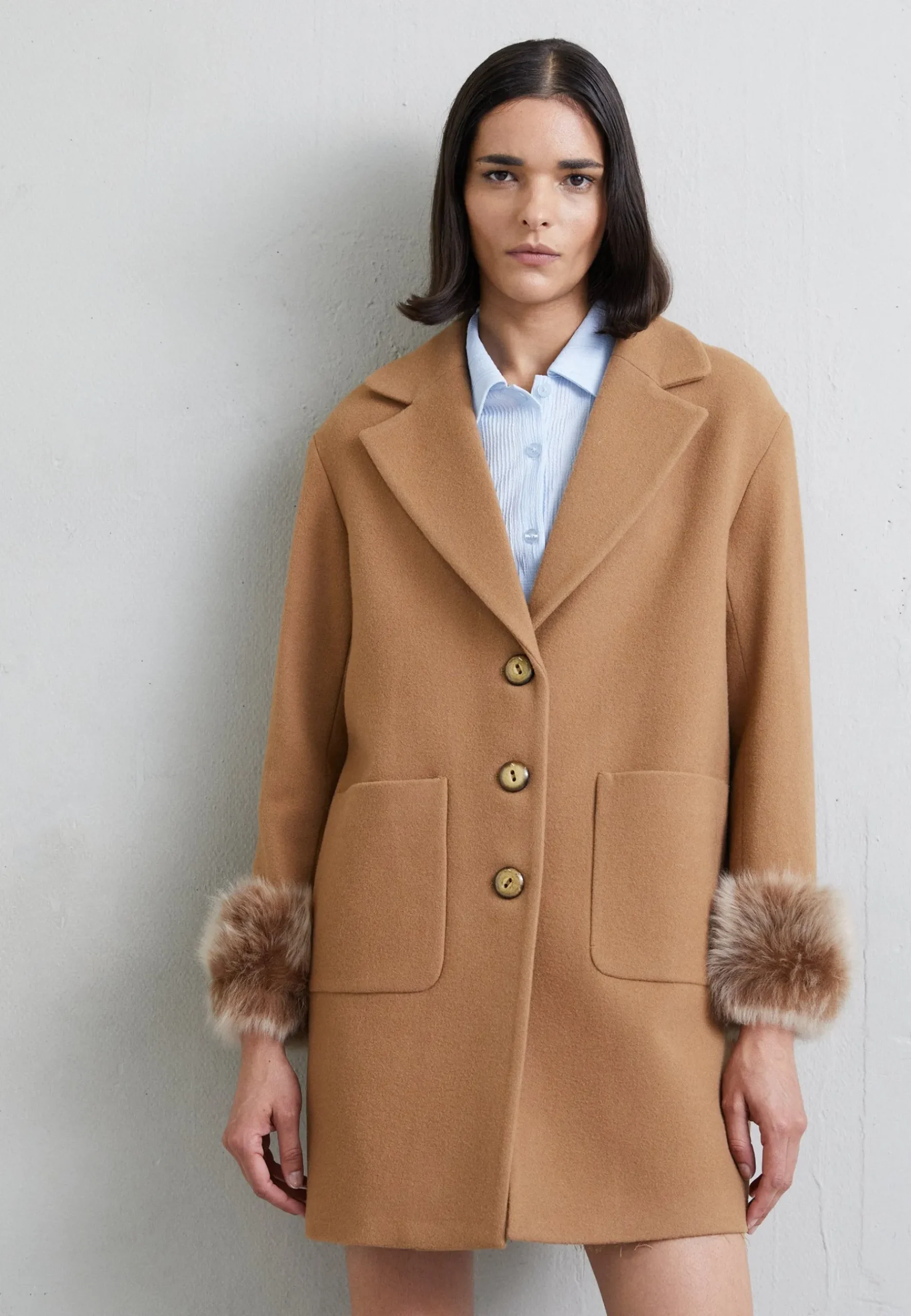 Maggi Car Coat Short With Cuffs - Manteau Court|STUDIO ID Cheap