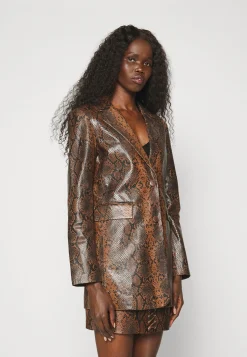 Marina Snakeskin - Manteau Court|STUDIO ID Best