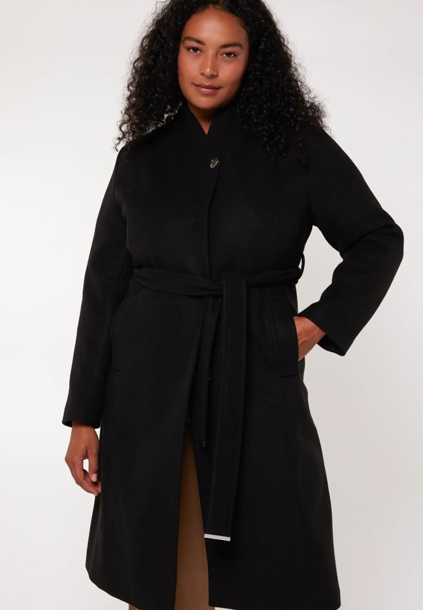 Met Kraag - Manteau Classique|MS Mode Outlet