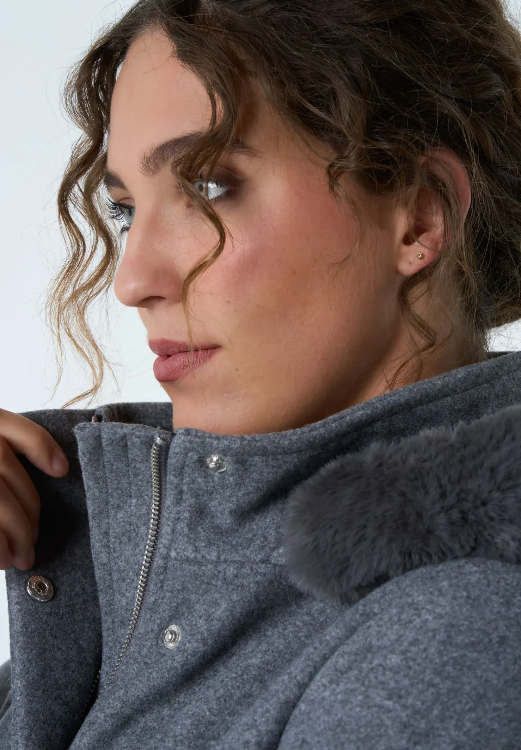 Met Wol Look - Manteau Court|MS Mode Hot