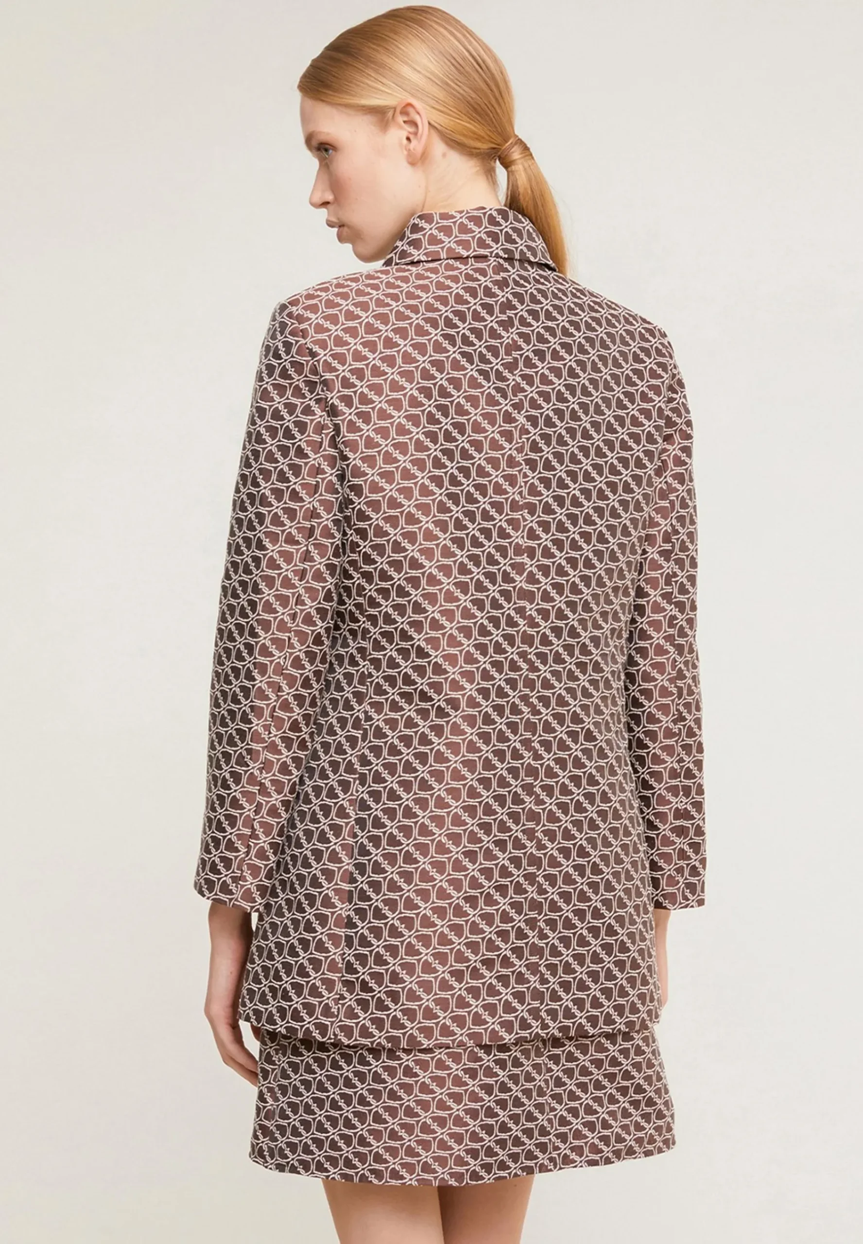 Mit Double Love Muster - Manteau Court|Motivi Flash Sale