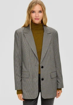 Mit Hahnentritt - Manteau Court|QS by s.Oliver Discount