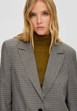 Mit Hahnentritt - Manteau Court|QS by s.Oliver Discount