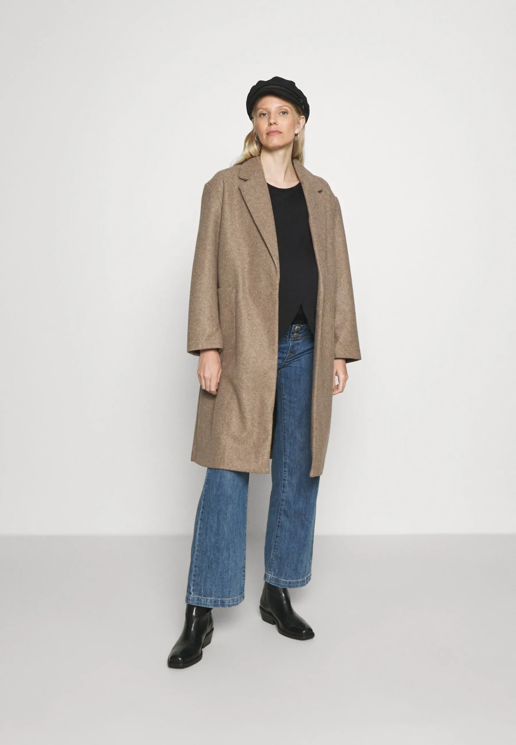 Olmtrillion Long Belt Coatigan - Manteau Classique|ONLY MATERNITY Shop