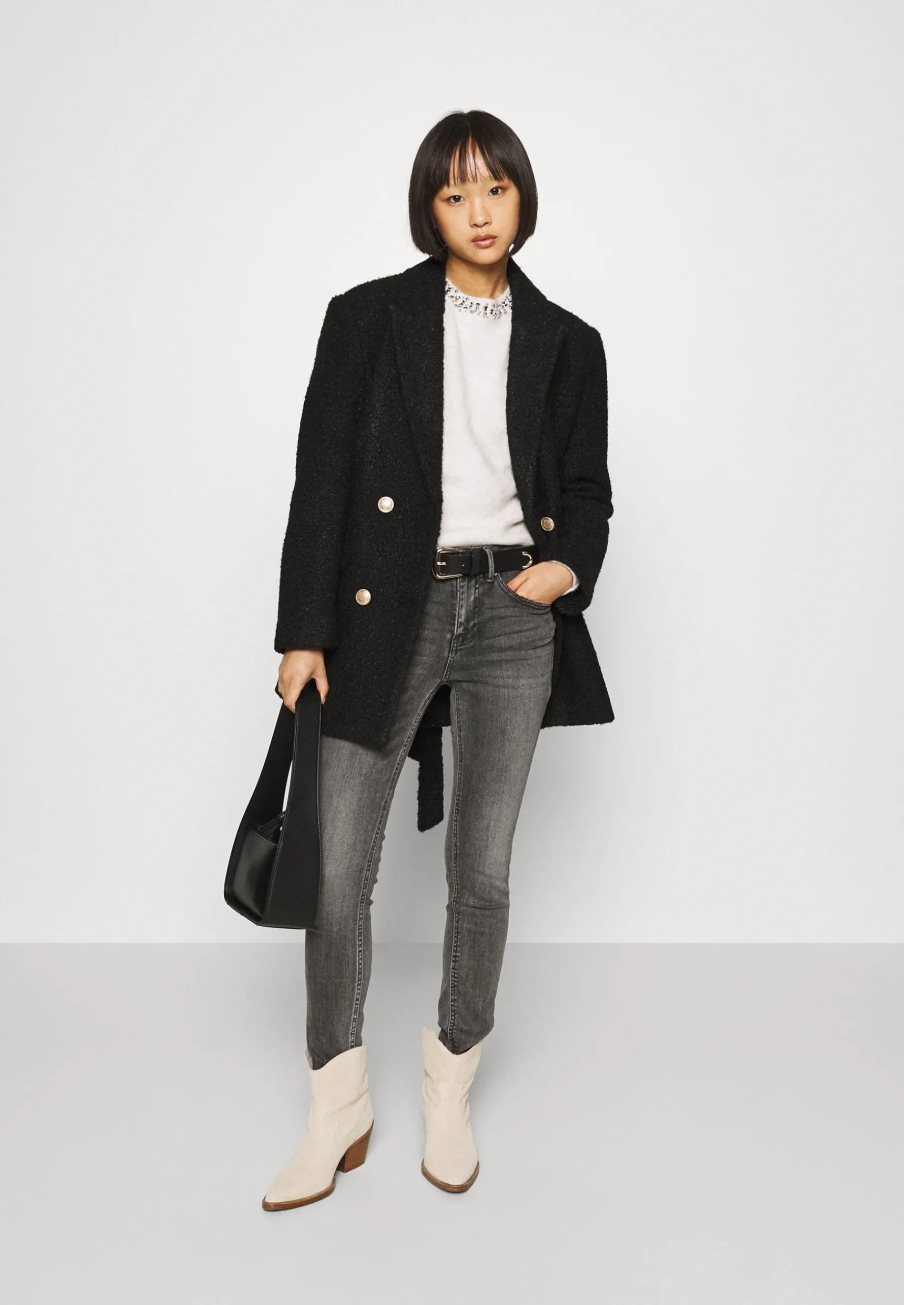 Onlpiper Dallas Belted - Manteau Court|ONLY Petite Online