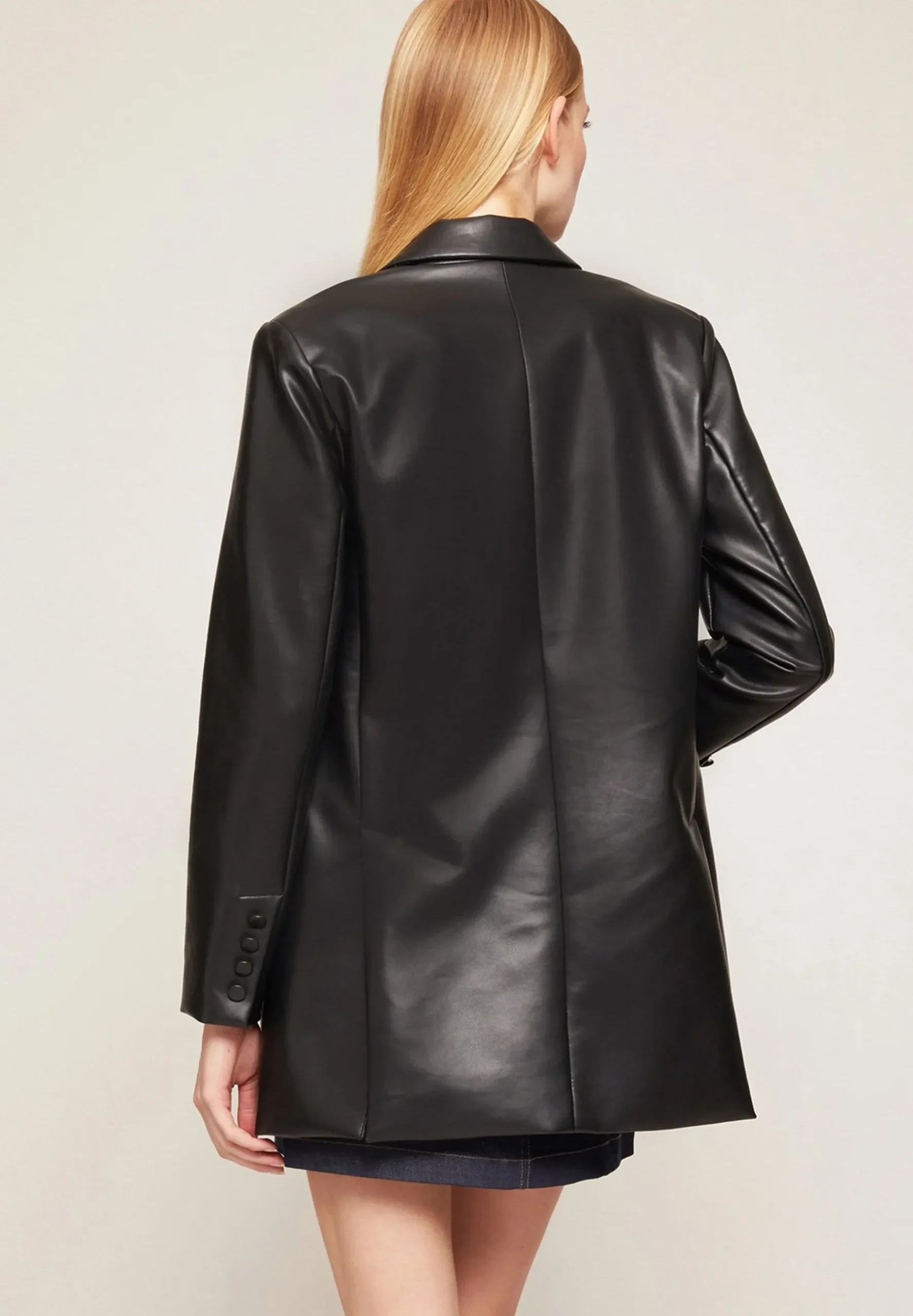 Over In Similpelle - Manteau Court|Motivi Best