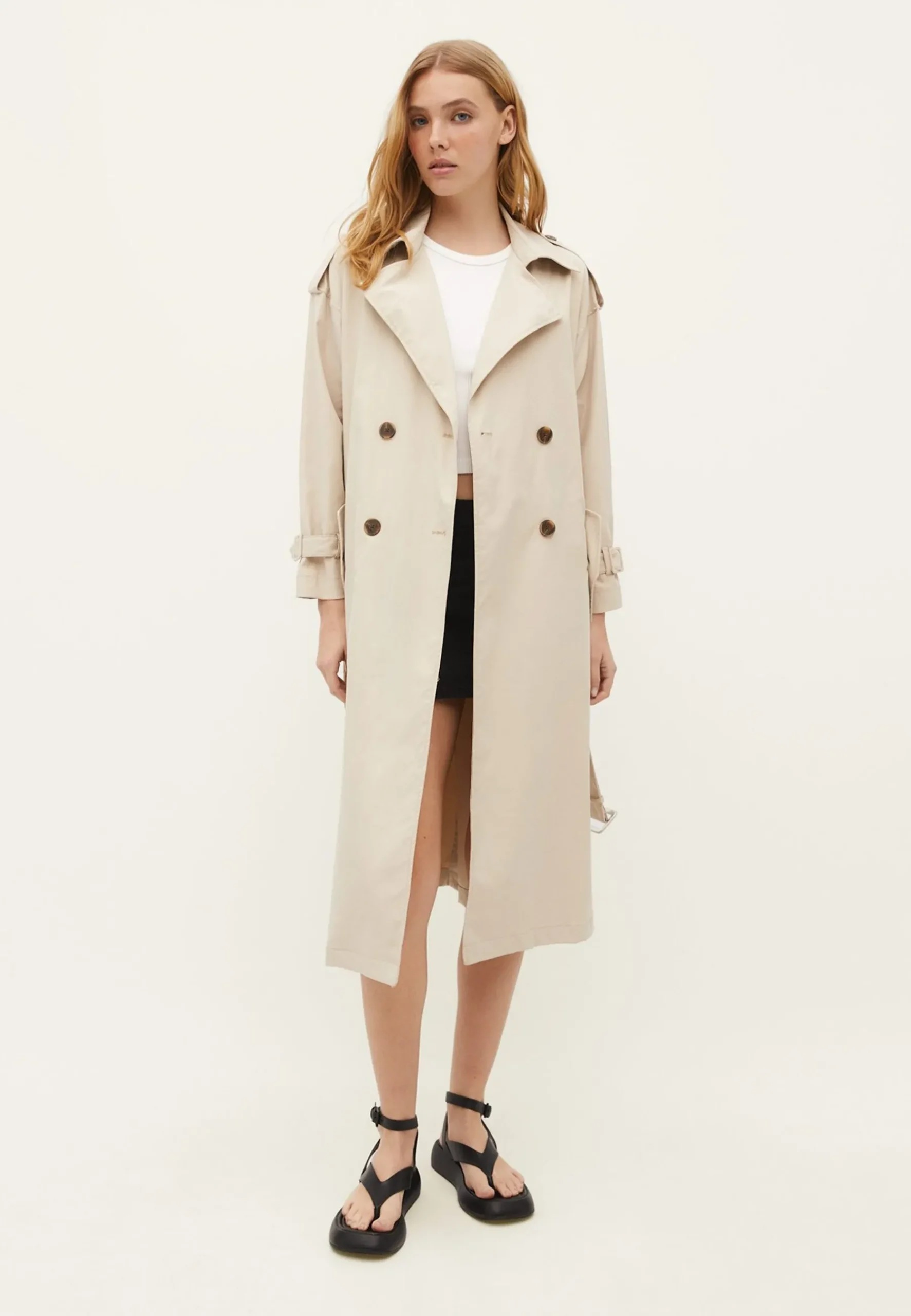 Oversize - Trench|Stradivarius Flash Sale
